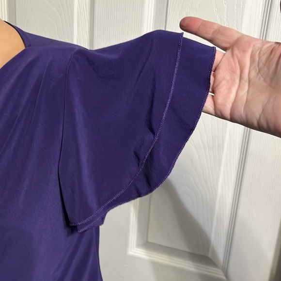 Large purple cowl neck top. - Picture 4 of 6